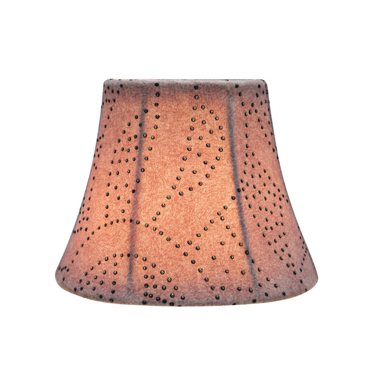 Mercer41 4'' H Linen Bell Candelabra Shade ( Clip On ) in Brown Wayfair